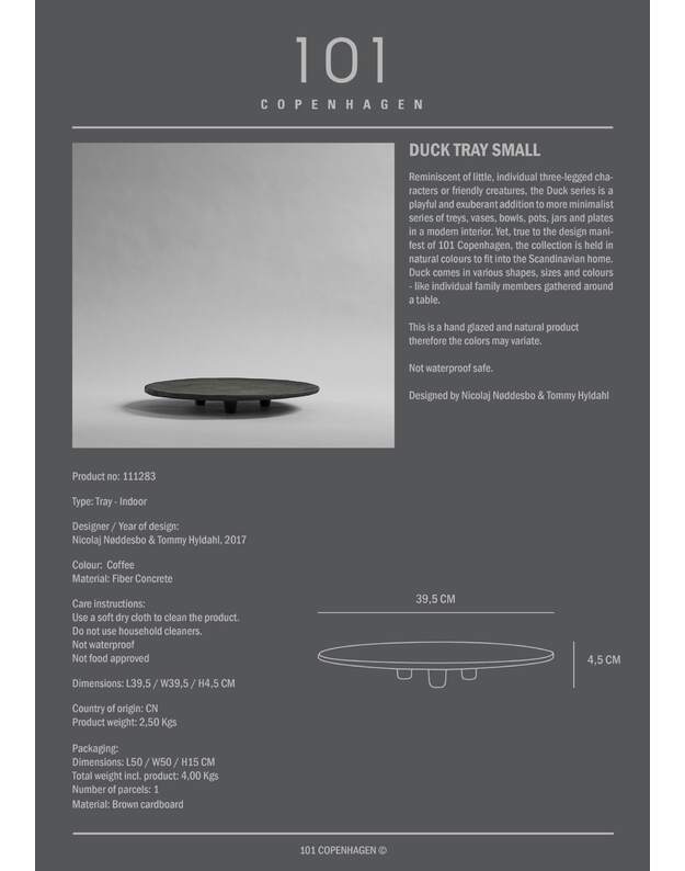 DUCK TRAY COFFEE D43cm 5