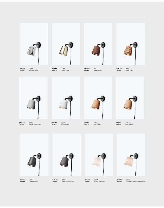 WALL LAMP MATERIAL | + colours 1