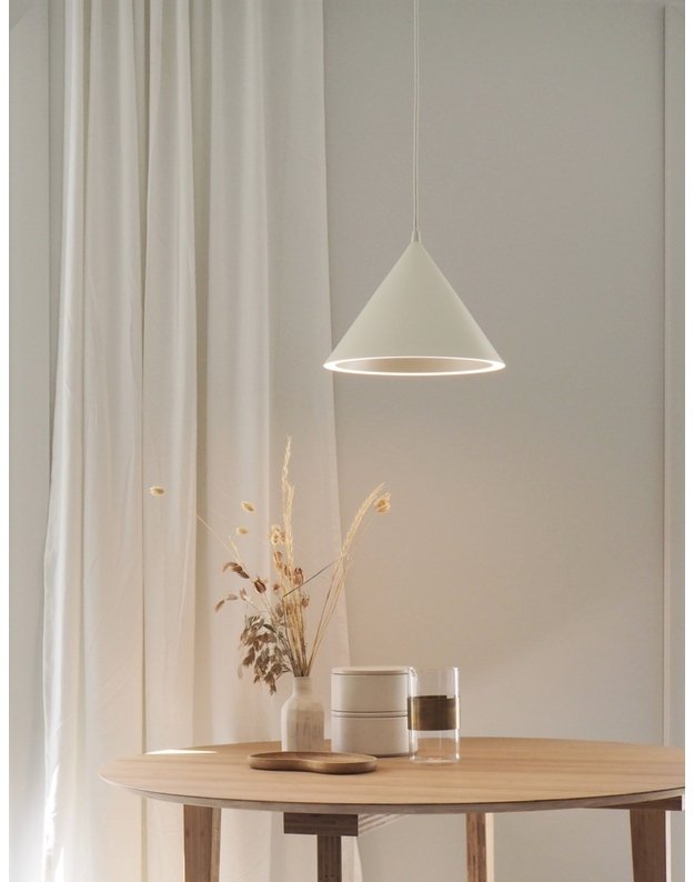 ANNULAR WHITE PENDANT LAMP | +sizes