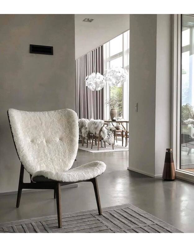 ELEPHANT lounge chair | Sheepskin Off White