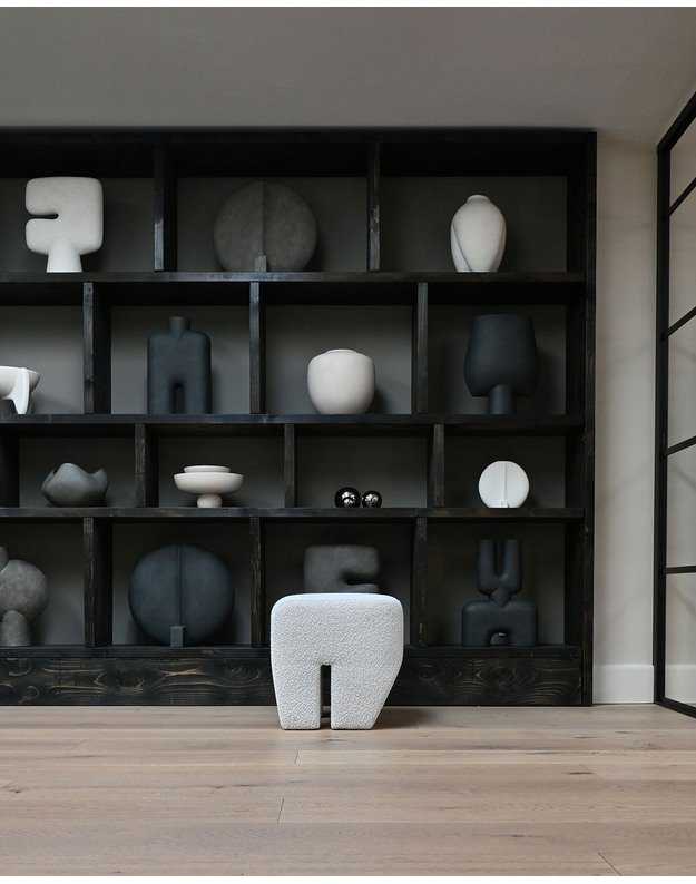 SCULPT STOOL | Off - white