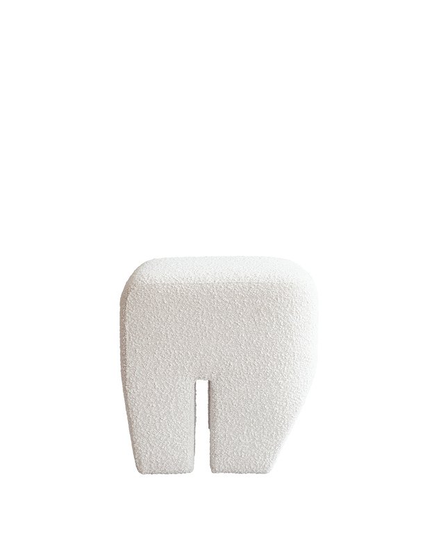 SCULPT STOOL | Off - white