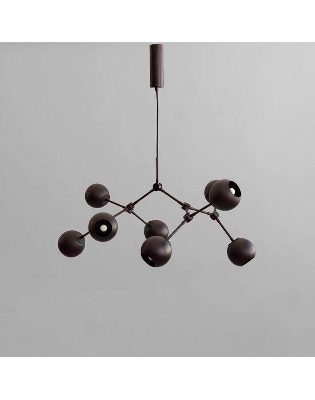 DROP CHANDELIER GLOBE MINI | Burned black