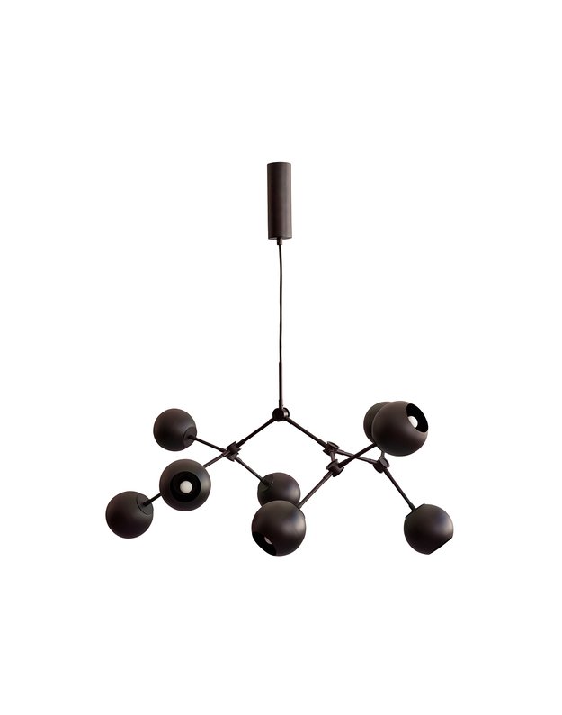 DROP CHANDELIER GLOBE MINI | Burned black