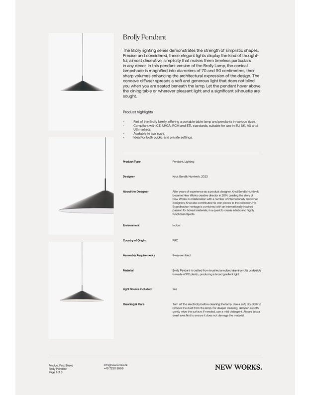 BROLLY PENDANT LAMP | +sizes