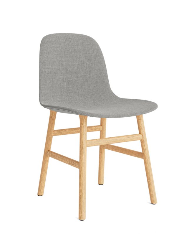 FORM CHAIR WOOD UPHOLSTERY | +colours