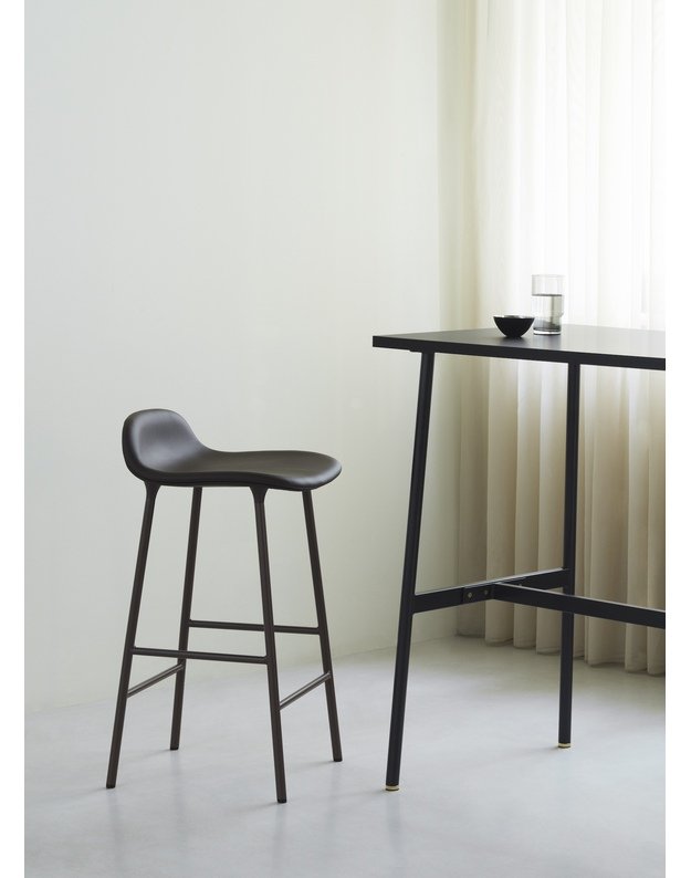 FORM BAR CHAIR LOW STEEL UPHOLSTERY | +colours