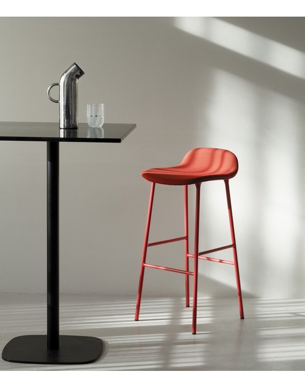 FORM BAR CHAIR LOW STEEL UPHOLSTERY | +colours