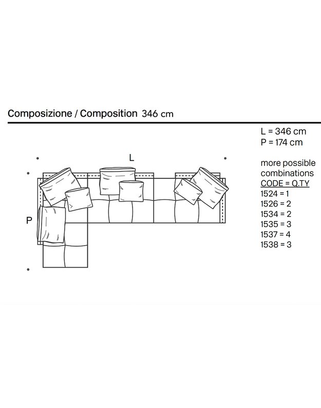 PIXEL SOFA by Sergio Bicego | +sizes 10