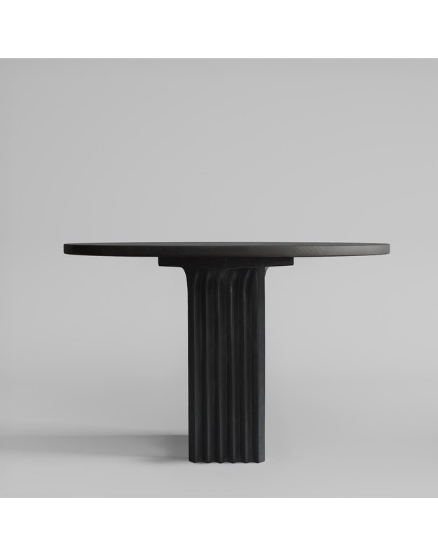 ARC DINING TABLE L120cm | Coffee Black Oak  4