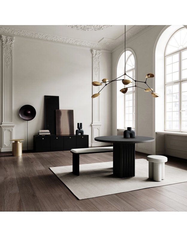 ARC DINING TABLE L120cm | Coffee Black Oak  2