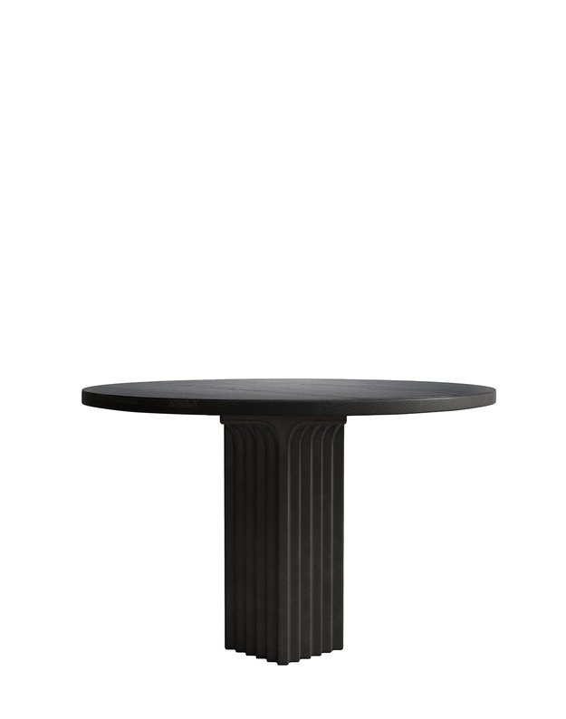 ARC DINING TABLE L120cm | Coffee Black Oak 