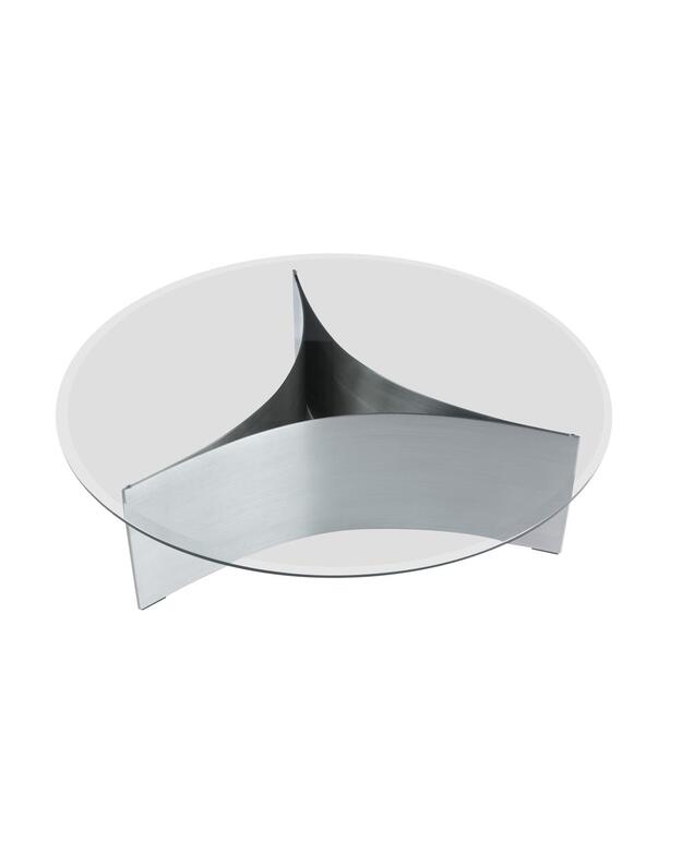 COFFEE TABLE ARC | Brushed steel +sizes 11