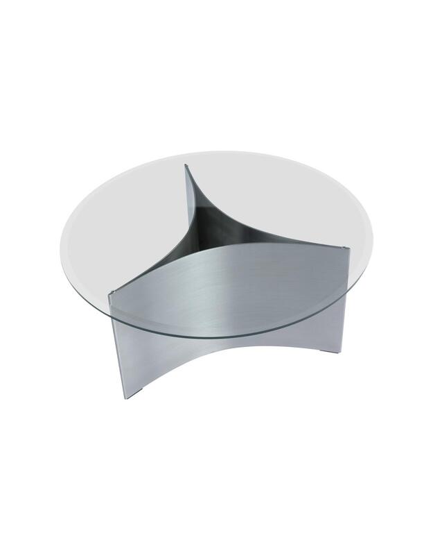 COFFEE TABLE ARC | Brushed steel +sizes 10