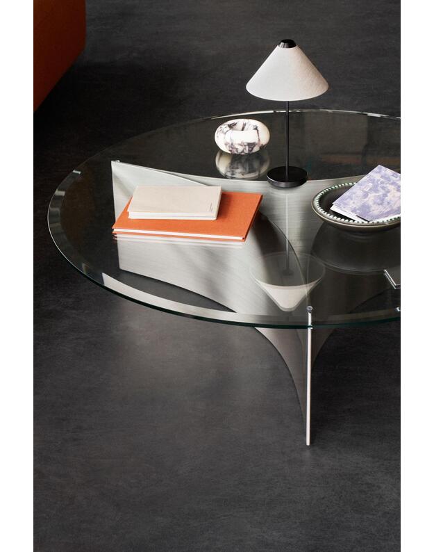 COFFEE TABLE ARC | Brushed steel +sizes 5