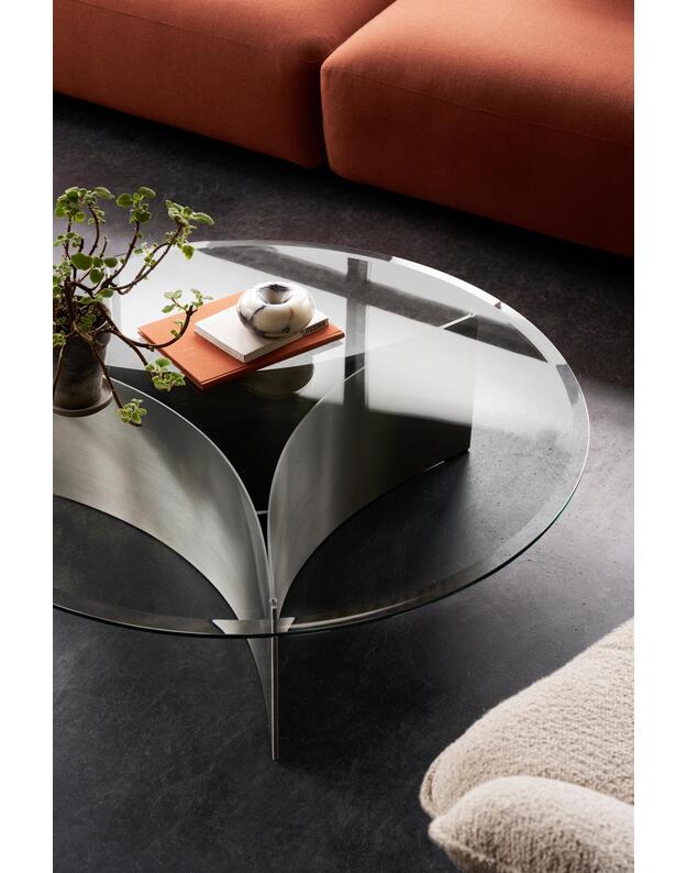 COFFEE TABLE ARC | Brushed steel +sizes 6
