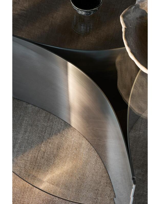 COFFEE TABLE ARC | Brushed steel +sizes 8