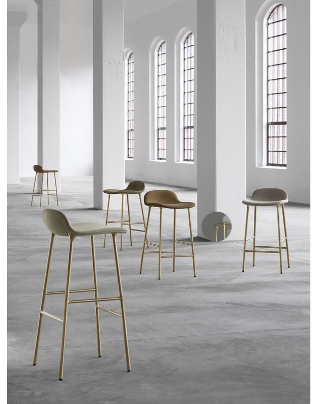 FORM BAR CHAIR LOW STEEL UPHOLSTERY | +colours 5