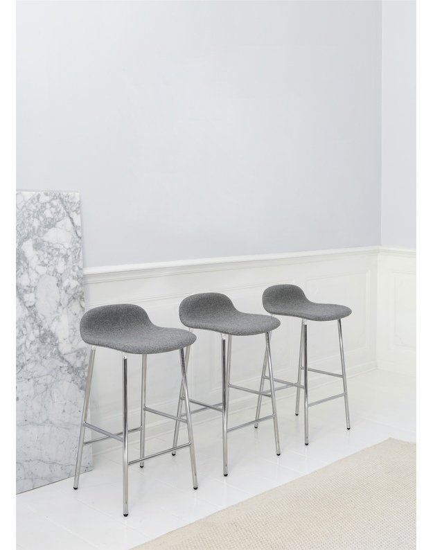FORM BAR CHAIR LOW STEEL UPHOLSTERY | +colours 4