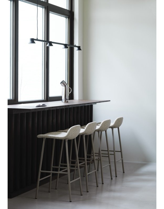FORM BAR CHAIR LOW STEEL UPHOLSTERY | +colours 1