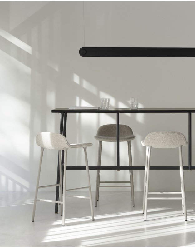 FORM BAR CHAIR LOW STEEL UPHOLSTERY | +colours 6