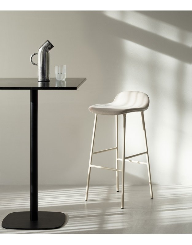 FORM BAR CHAIR LOW STEEL UPHOLSTERY | +colours 7