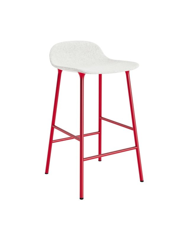 FORM BAR CHAIR LOW STEEL UPHOLSTERY | +colours 12