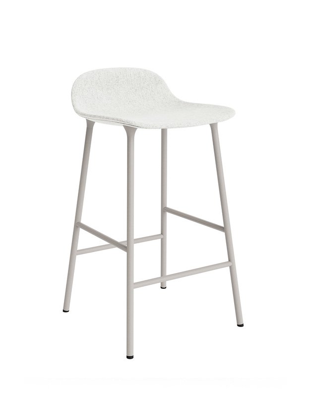 FORM BAR CHAIR LOW STEEL UPHOLSTERY | +colours