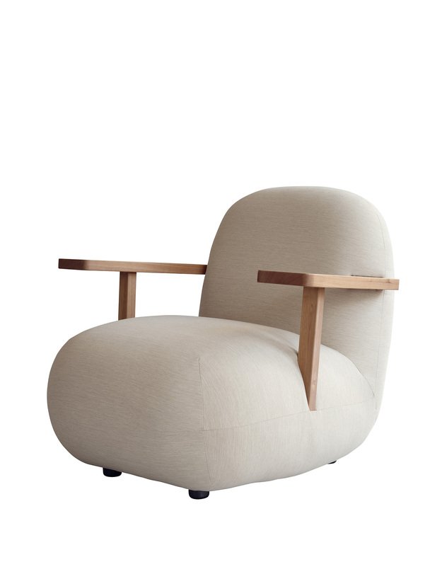 FOTELIS TOE ARMREST Teak | Warm Ash