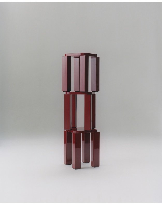 STALIUKAS / TABURETĖ ATLAS | Lacquered Burgundy
