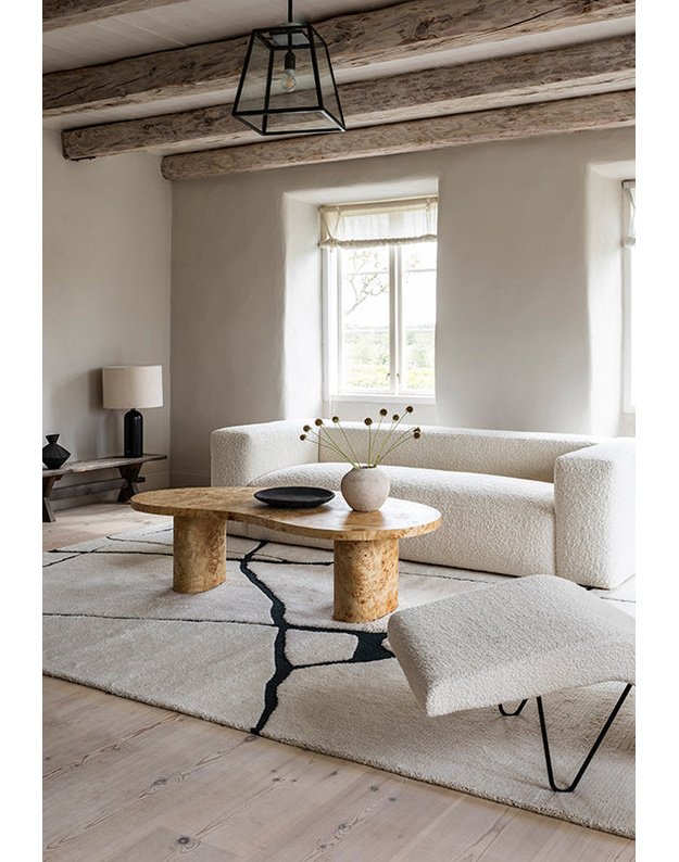 GOTLAND GUTE BLACK AND WHITE kilimas