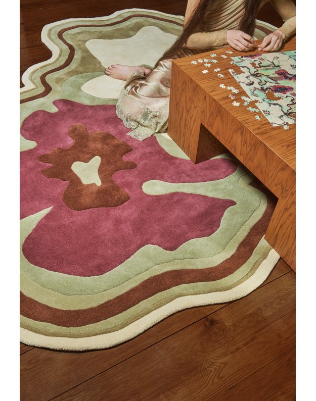 COLLINA STRADA PETAL OLIVE PLUM kilimas