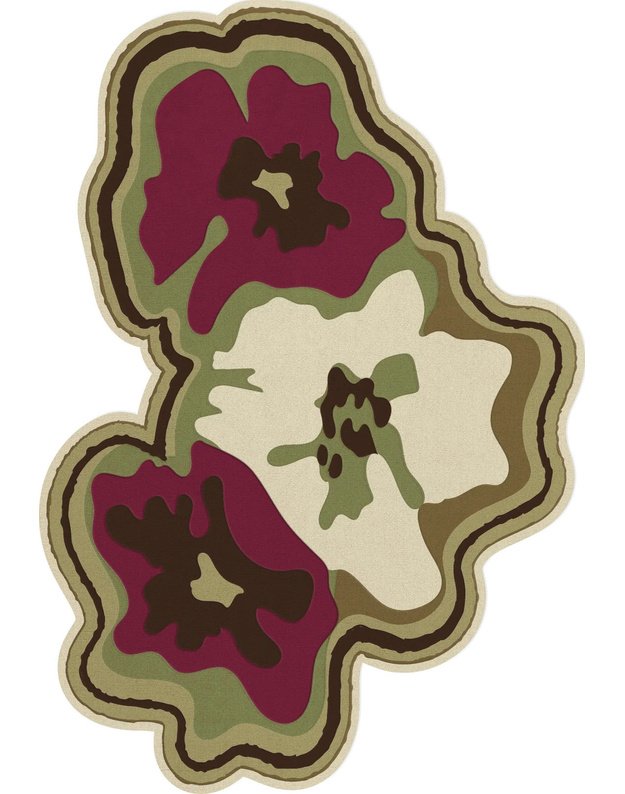 COLLINA STRADA PETAL OLIVE PLUM kilimas