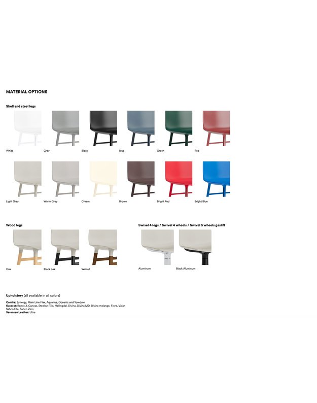 KĖDĖ FORM LOW STEEL UPHOLSTERY | +spalvos