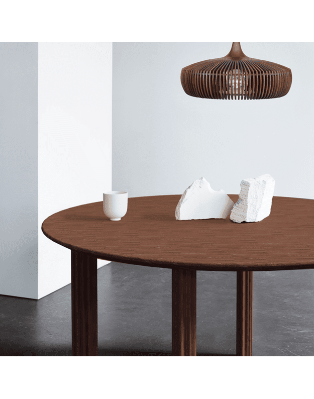VALGOMOJO STALAS COMFORT CIRCLE | Dark Oak