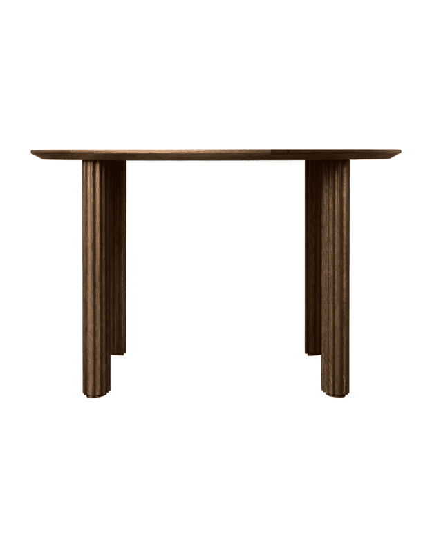 VALGOMOJO STALAS COMFORT CIRCLE | Dark Oak
