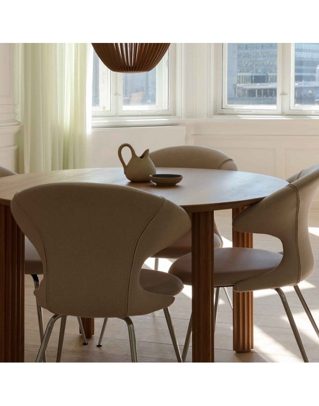 VALGOMOJO STALAS COMFORT CIRCLE | Dark Oak