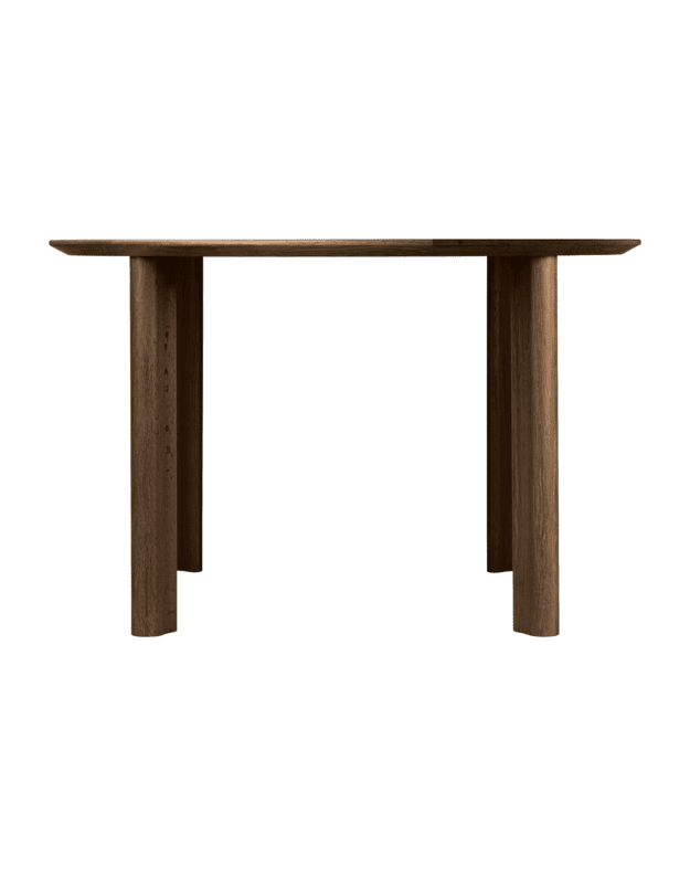VALGOMOJO STALAS COMFORT CIRCLE | Dark Oak