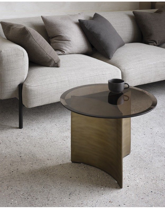 SIDE TABLE ARC HIGH | BRASS