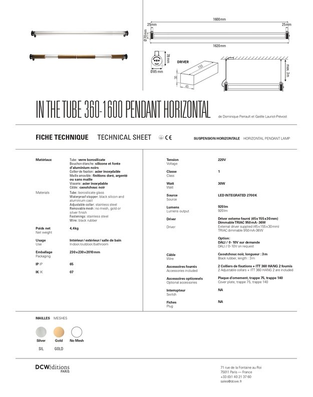 IN THE TUBE 360 PENDANT LAMP HORIZONTAL | +sizes