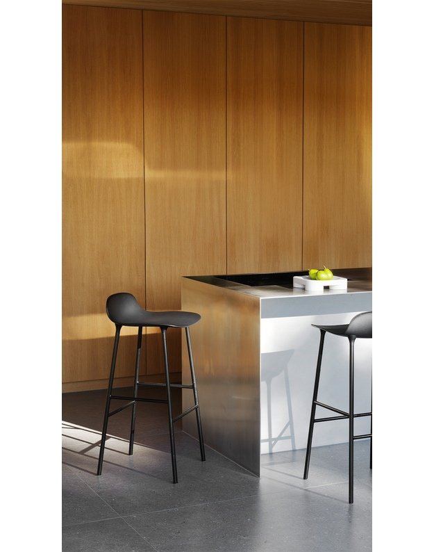 FORM BAR CHAIR LOW STEEL | +colours 8
