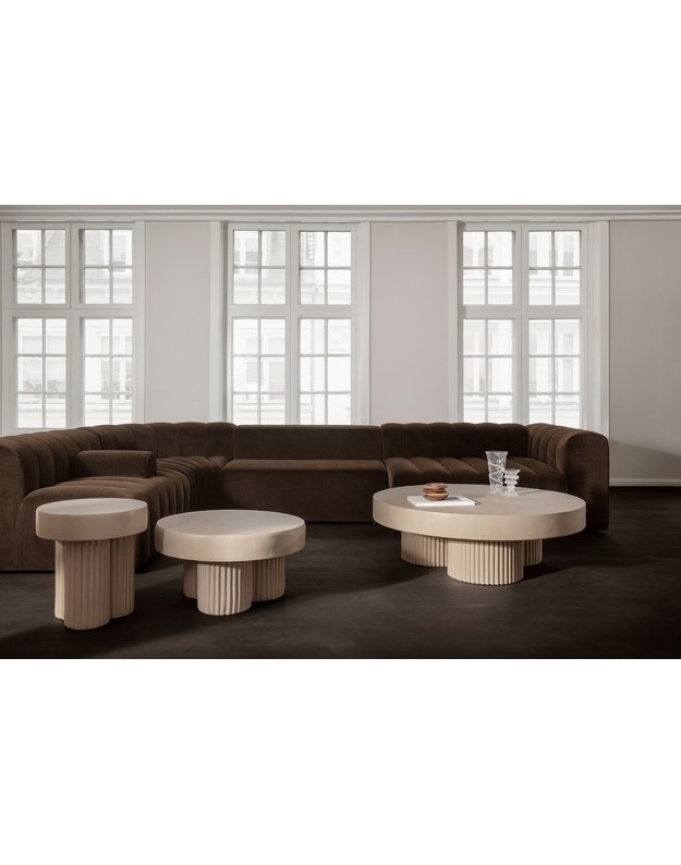 GEAR COFFEE TABLE LOW D120CM | CHALK 1