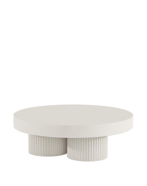 GEAR COFFEE TABLE LOW D120CM | CHALK