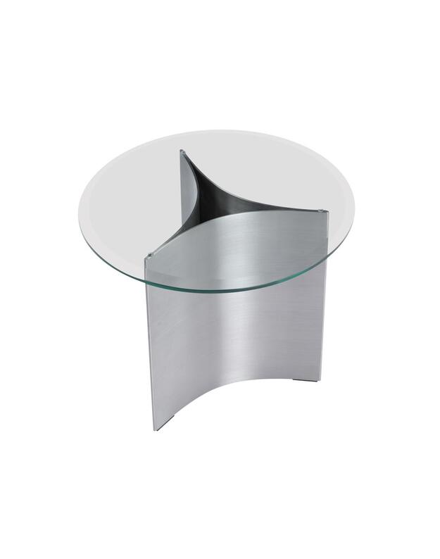 SIDE TABLE ARC HIGH| Brushed steel 5