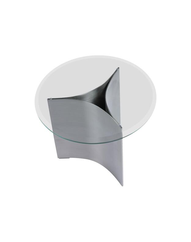 SIDE TABLE ARC HIGH| Brushed steel 4