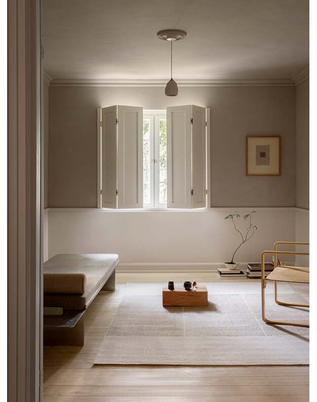 POETIC GRID kilimas | Beige 1