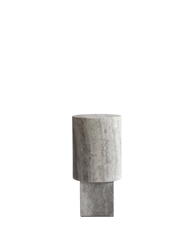 COLUMN TABLE | Silver Travertine
