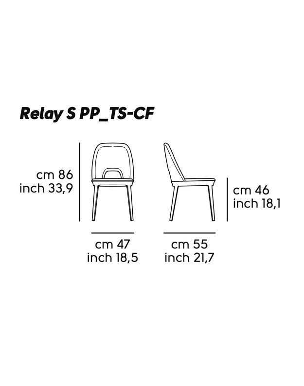 KĖDĖ RELAY S CF | +spalvos