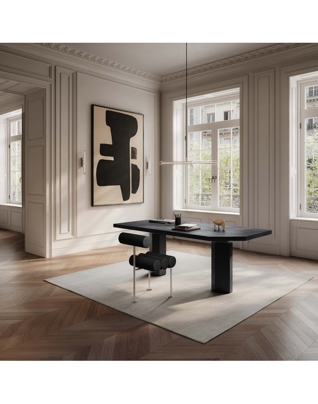 KĖDĖ HIRO | Stainless Steel - Aniline Leather Black