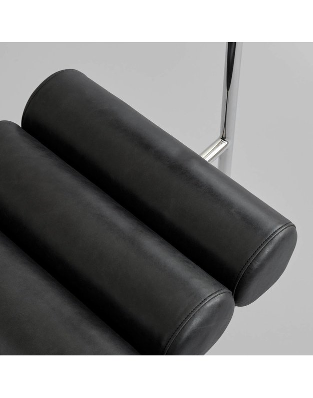 KĖDĖ HIRO | Stainless Steel - Aniline Leather Black